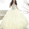 Strapless Ruffled Quinceanera Dress By House Of Wu 26870 -Dresses Shop strapless ruffled quinceanera dress by house of wu 26870 quinceanera dresses house of wu 0 banana cream 949101