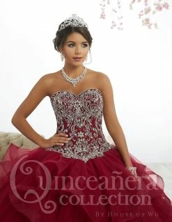 Strapless Ruffled Quinceanera Dress By House Of Wu 26891 -Dresses Shop strapless ruffled quinceanera dress by house of wu 26891 quinceanera dresses house of wu 723909
