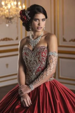 Strapless Satin Quinceanera Dress By Fiesta Gowns 56376 -Dresses Shop strapless satin quinceanera dress by fiesta gowns 56376 quinceanera dresses house of wu fiesta gowns 808312