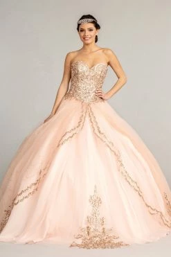 Strapless Sweetheart Ball Gown By Elizabeth K GL1973 -Dresses Shop strapless sweetheart ball gown by elizabeth k gl1973 quinceanera dresses elizabeth k xs blush 452862