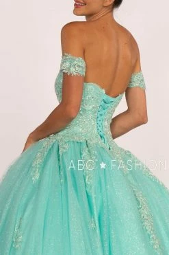 Strapless Sweetheart Glitter Ball Gown By Elizabeth K GL2604 -Dresses Shop strapless sweetheart glitter ball gown by elizabeth k gl2604 quinceanera dresses elizabeth k 227270