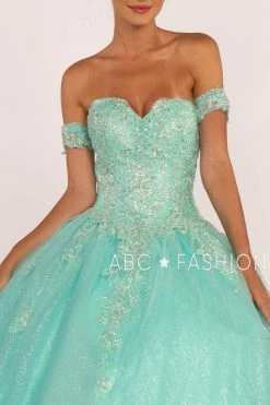 Strapless Sweetheart Glitter Ball Gown By Elizabeth K GL2604 -Dresses Shop strapless sweetheart glitter ball gown by elizabeth k gl2604 quinceanera dresses elizabeth k 999798