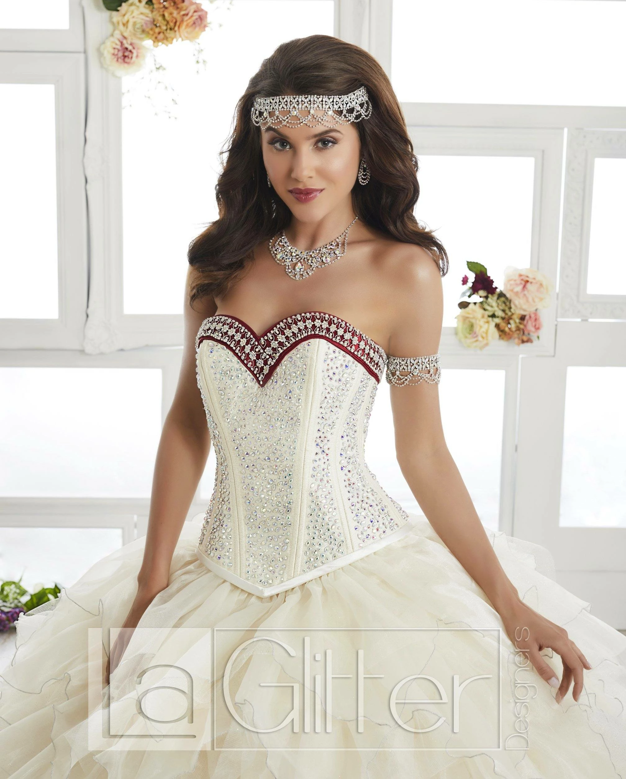 Two-Piece Ruffled Dress By House Of Wu LA Glitter 24010 6 Two-Piece Ruffled Dress By House Of Wu LA Glitter 24010 - Image 4