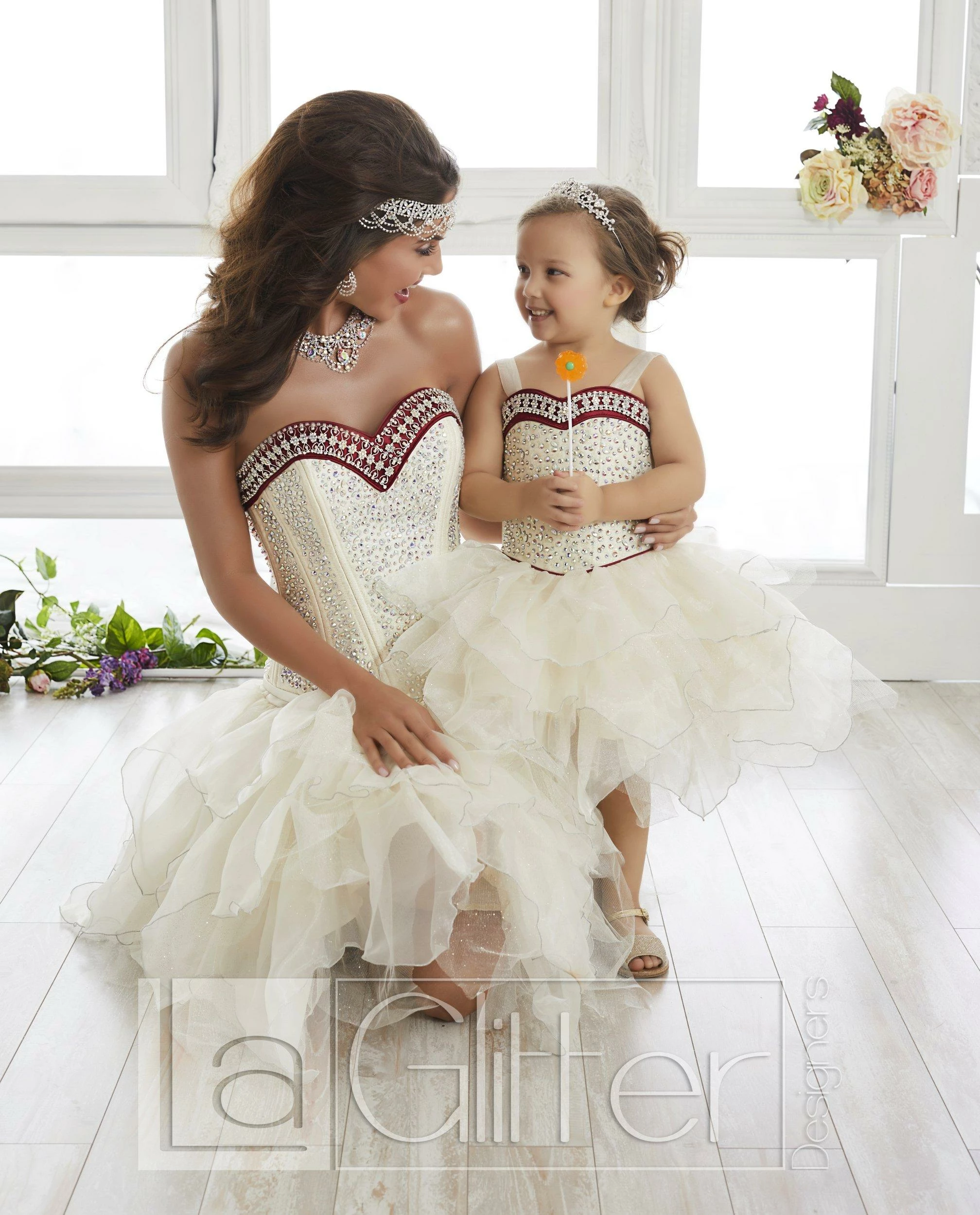 Two-Piece Ruffled Dress By House Of Wu LA Glitter 24010 8 Two-Piece Ruffled Dress By House Of Wu LA Glitter 24010 - Image 6