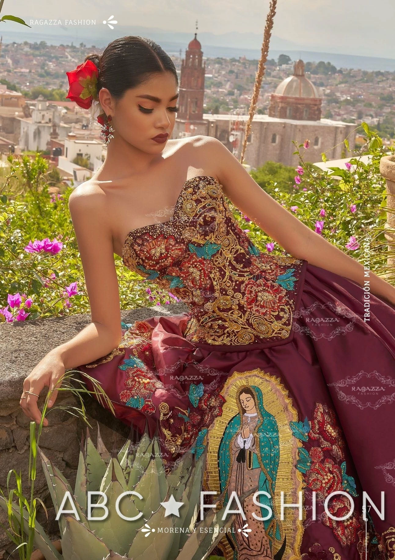 Virgen De Guadalupe Quince Dress By Ragazza M18-118 13 Virgen De Guadalupe Quince Dress By Ragazza M18-118 - Image 11