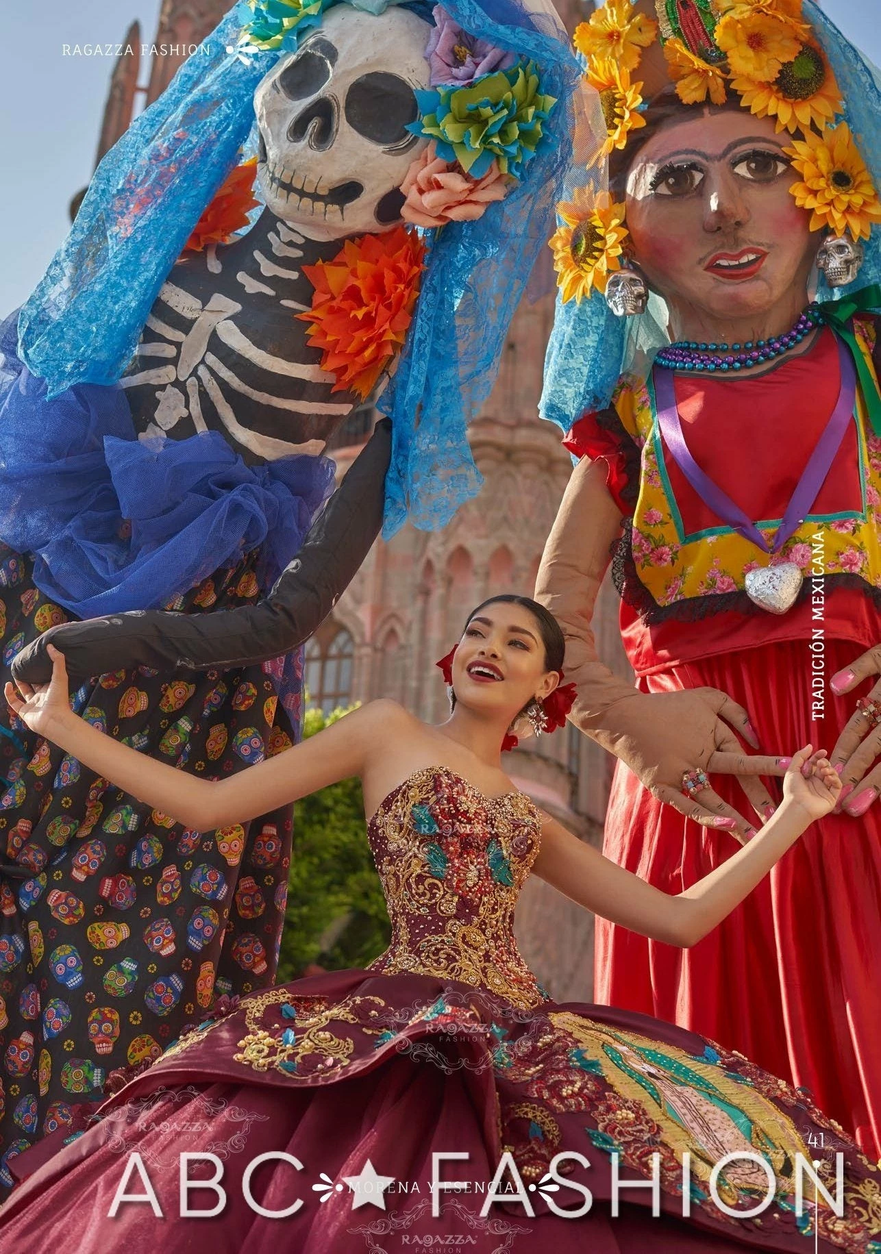 Virgen De Guadalupe Quince Dress By Ragazza M18-118 9 Virgen De Guadalupe Quince Dress By Ragazza M18-118 - Image 7